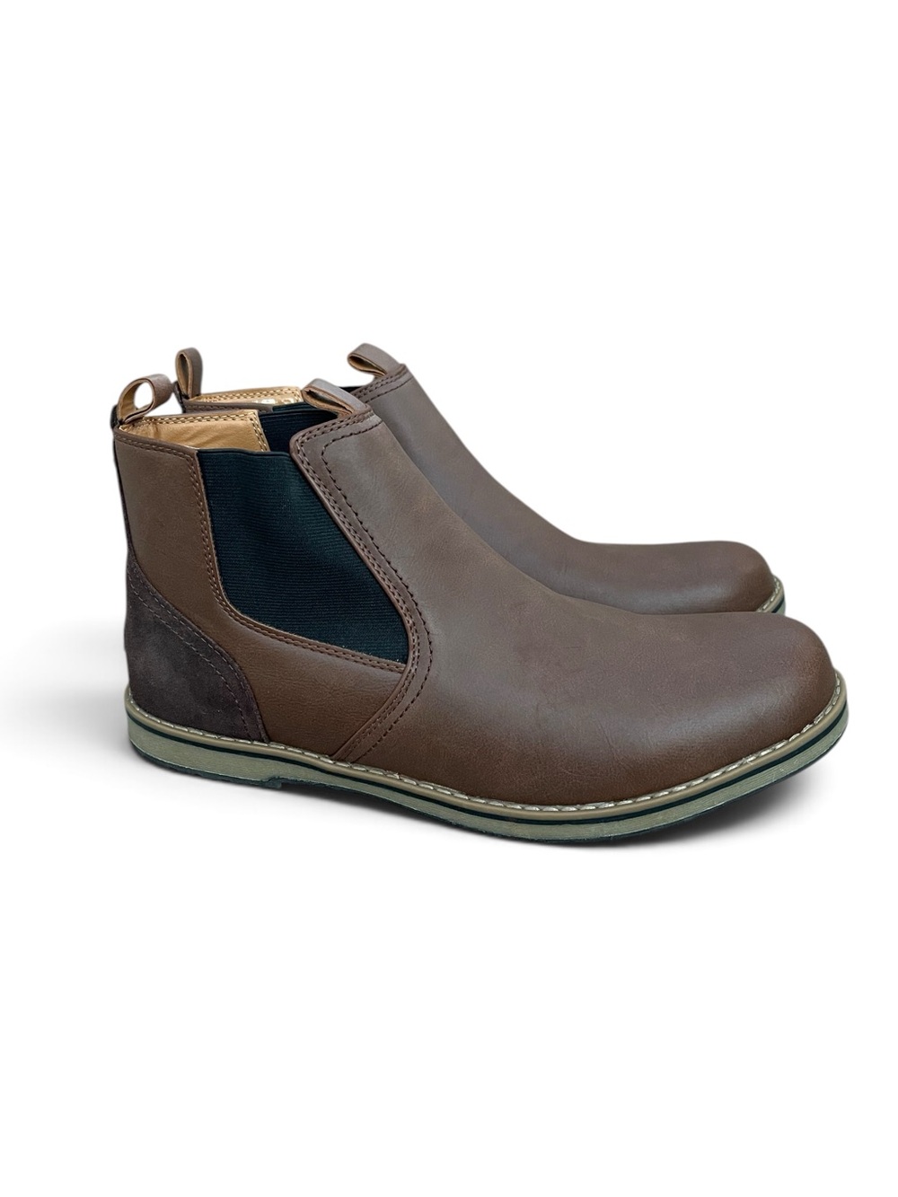 IZOD Men's Lucas Pull-On Chukka Boots Brown
Memory Foam Ankle Chelsea Shoes 13 M